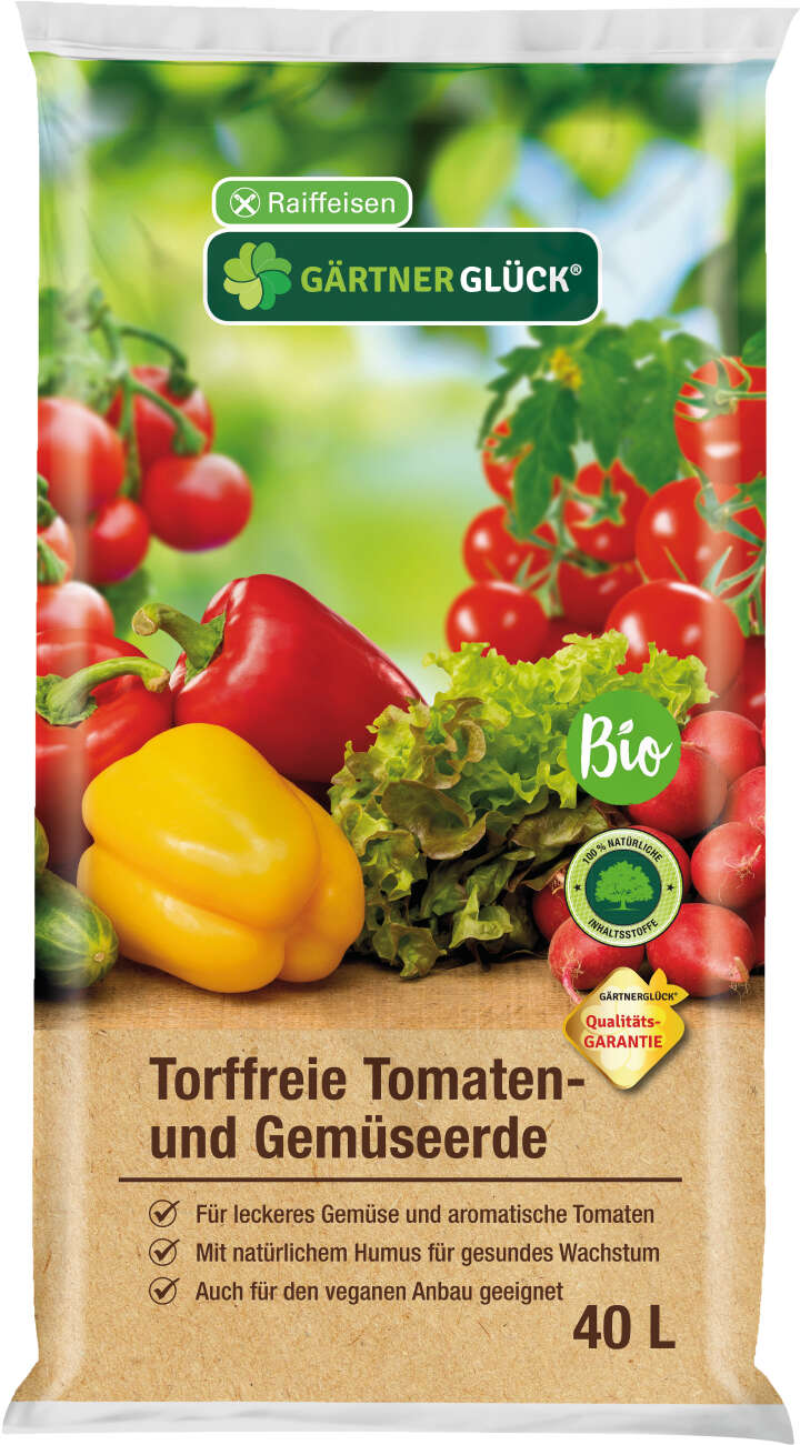 GÄRTNERGLÜCK Torffreie Tomaten- und Gemüseerde